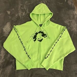 Oogie boogie nightmare before Christmas zip up hoodie